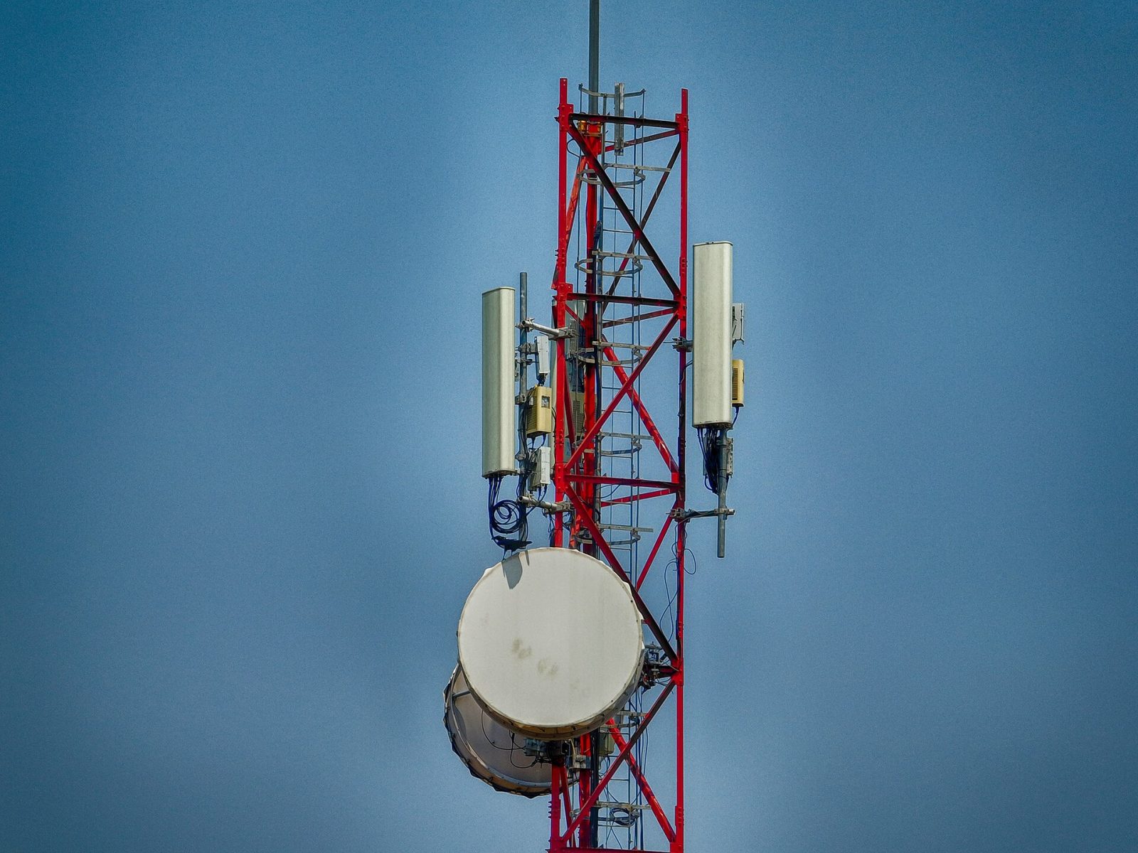 Antennas on a mobile phone mast