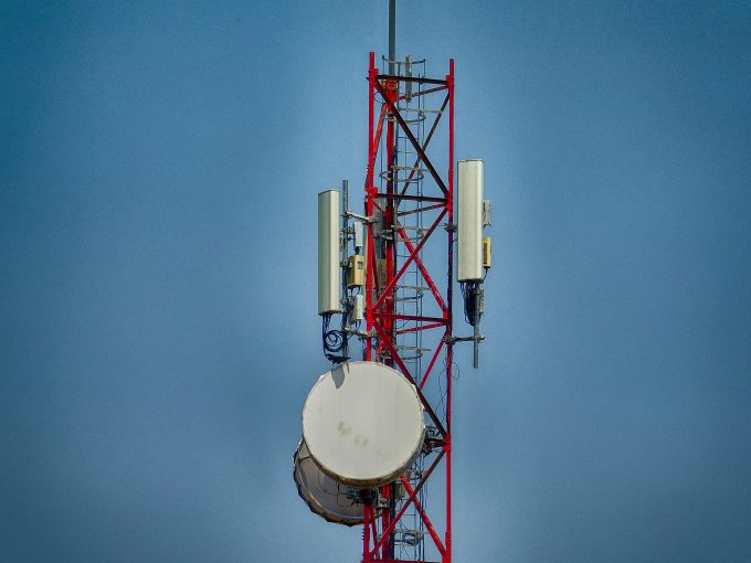 Antennas on a mobile phone mast
