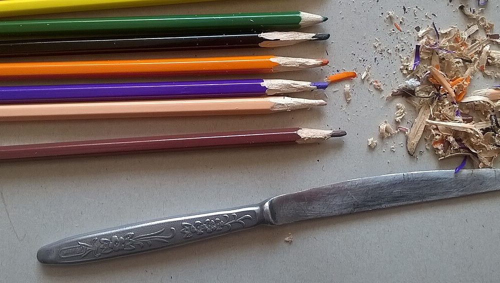 Sharpened wooden pencils