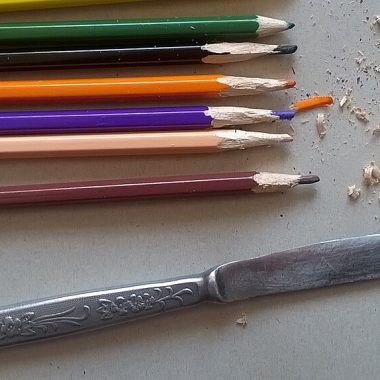 Sharpened wooden pencils