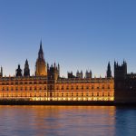 The Palace of Westminster beside the Thames